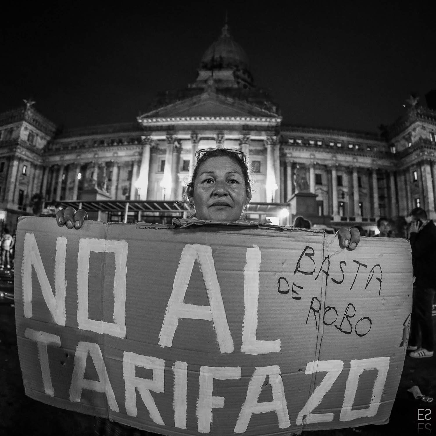 Fotografía de Estanislao Santos: Documentación de protesta social