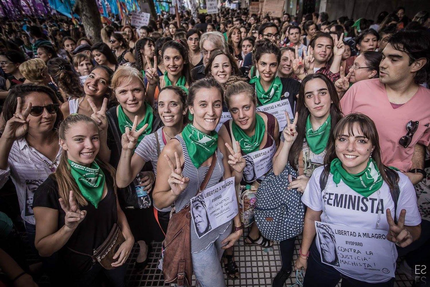 Fotografía de Estanislao Santos: Registro visual de movilización social