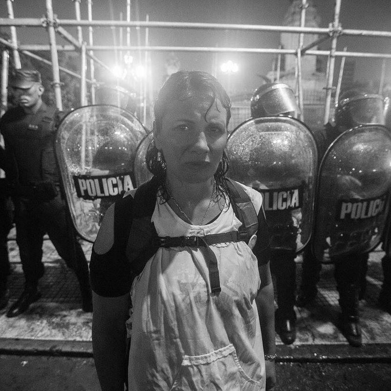 Fotografía de Estanislao Santos: Cobertura fotoperiodística en Buenos Aires