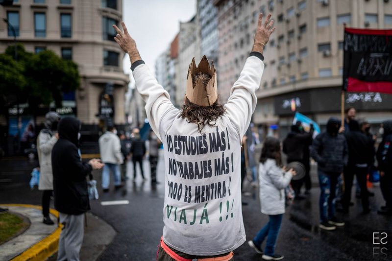 Fotografía de Estanislao Santos: Registro visual de movilización social