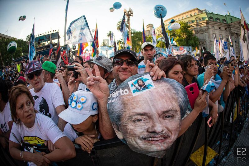 Fotografía de Estanislao Santos: Movilización popular en Argentina